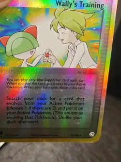 Pokemon EX Sandstorm Wally's Training 89/100 Reverse Holo Foil - Image 3