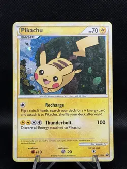 Pokemon Pikachu HGSS03 Black Star Promo 2010 Holo - Image 1