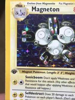 Pokemon Magneton 11/62 (1st Edition) Fossil Holo *Near Mint* - Image 2