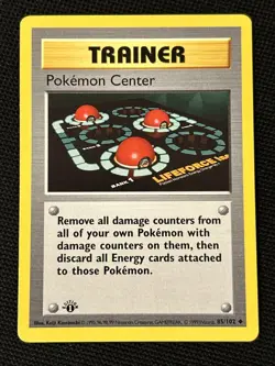 Pokemon Center 085/102 (1st Edition) (Shadowless) (Never Played) *Near Mint* - Image 1