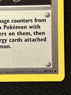 Pokemon Center 085/102 (1st Edition) (Shadowless) (Never Played) *Near Mint* - Image 5