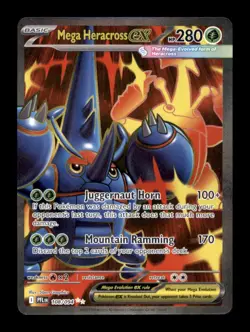 MEGA HERACROSS EX 108/094 ULTRA RARE PHANTASMAL FLAMES POKEMON HOLO NM/M - Image 1