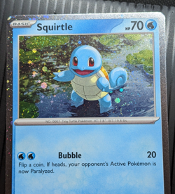 2 SWIRL Pokemon TCG Squirtle 048 Cosmos Holo Black Star Promo - Image 3