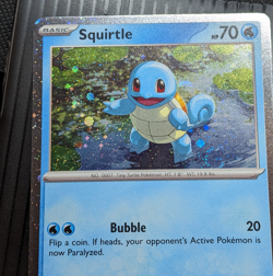 2 SWIRL Pokemon TCG Squirtle 048 Cosmos Holo Black Star Promo - Image 4