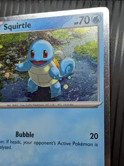 2 SWIRL Pokemon TCG Squirtle 048 Cosmos Holo Black Star Promo - Image 5
