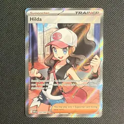 Pokemon TCG Hilda 164/086 White Flare Trainer-Supporter Ultra Rare Full Art Holo - Image 1
