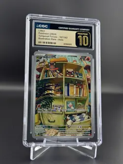 Litten IR Holo 167/162 Pokemon SV05: Temporal Forces CGC 10 Pristine - Image 1