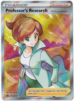 Pokemon Professor’s Research SWSH152 Full Art Black Star Promo Sealed - Image 3