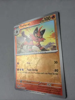 Pokemon TCG * SV Temporal Force * 33/162 Torracat REVERSE HOLO Common * FRESH PK - Image 2