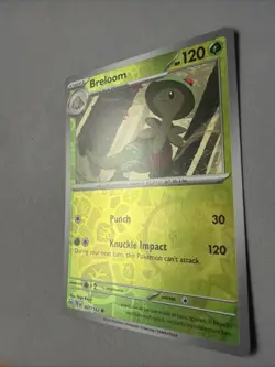 Pokemon TCG * SV Temporal Force * 7/162 Breloom REVERSE HOLO Common * FRESH PK - Image 2