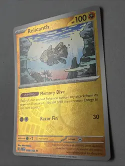 Pokemon TCG * SV Temporal Force * 84/162 Relicanth REVERSE HOLO Rare * FRESH PK - Image 2