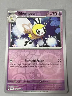 Pokemon TCG * SV Temporal Force * 76/162 Ribombee REVERSE HOLO Uncommon * NM - Image 1