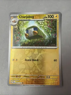 Pokemon TCG * SV Temporal Force * 55/162 Charjabug REVERSE HOLO Common * NM - Image 1