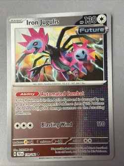 Pokemon TCG * SV Temporal Force * 139/162 Iron Jugulis REVERSE HOLO Uncommon - Image 1