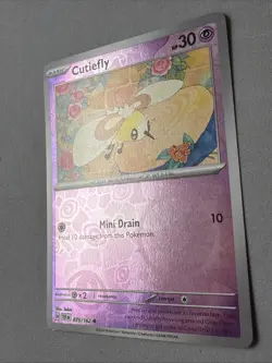 Pokemon TCG * SV Temporal Force * 75/162 Cutiefly REVERSE HOLO Common * FRESH PK - Image 2