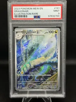 Pokemon Dragonair Illustration Rare Holo 181/165 Scarlet & Violet 151 2023 PSA 9 - Image 1