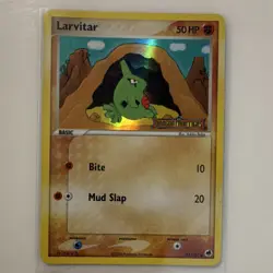 Pokemon TCG Larvitar Reverse Holo Common 51/101 Dragon Frontiers 50 HP Eng - Image 1