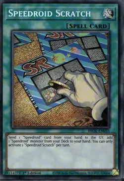 Speedroid Scratch 1st Ed Secret Rare BROL-EN035 Yu-Gi-Oh! - Image 1