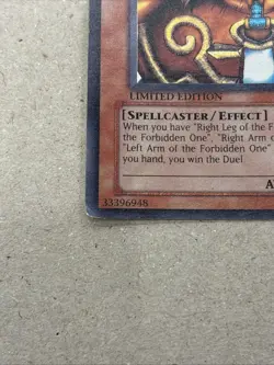 Yugioh: Exodia the Forbidden One - MC1-EN001 - Secret Rare - Limited Edition MP - Image 4