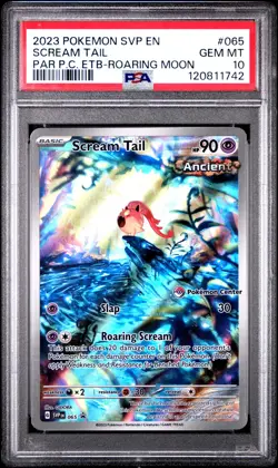 POKEMON PSA 10 Paradox Rift Scream Tail 065 Pokemon Center ETB Promo SVP *1742 - Image 1