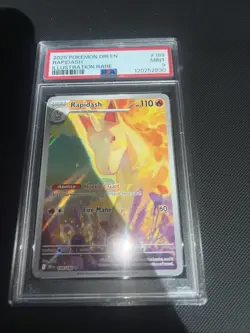 Rapidash 189/182 Destined Rivals Illustration Rare Pokemon TCG Card PSA 9 - Image 1