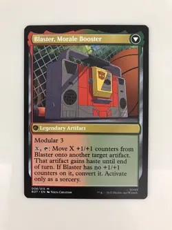 Blaster Combat DJ / Morale Booster MTG Magic the Gathering Card NM Near Mint BOT - Image 2