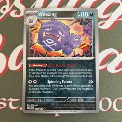 Pokemon TCG Weezing Scarlet & Violet 151 Reverse Holo Card 110/165 Pack Fresh NM - Image 1