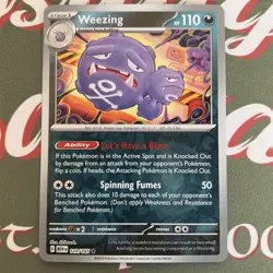 Pokemon TCG Weezing Scarlet & Violet 151 Reverse Holo Card 110/165 Pack Fresh NM - Image 2