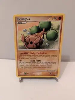 Bonsly 71/130 Diamond and Pearl Regular Card 2007 Pokemon TCG - Image 1