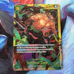 Bandai Roronoa Zoro OP06-118 One Piece Card Game Full Art Secret Rare SEC Eng - Image 1