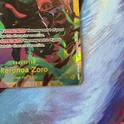 Bandai Roronoa Zoro OP06-118 One Piece Card Game Full Art Secret Rare SEC Eng - Image 4