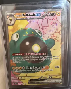 Iono's Belibolt EX Ultra Rare Full Art 172/159 Pokemon Trading Card TCG - Image 2
