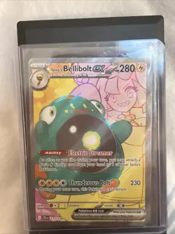 Iono's Belibolt EX Ultra Rare Full Art 172/159 Pokemon Trading Card TCG - Image 3