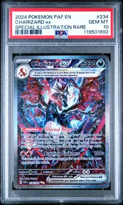POKEMON PSA 10 2024 SV Paldean Fates Charizard ex 234/091 SIR *1692 - Image 1