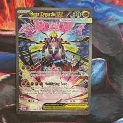Pokemon Mega Zygarde EX Full Art Foil Card 120/088 310 HP Basic POR 2016 - Image 3