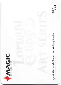 Ajani, Outland Chaperone (Gold-Stamped) S Art Series: Lorwyn Eclipsed 28 NM - Image 2