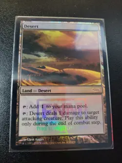 Foil Desert Magic MtG Promo NM - Image 1