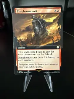 Blasphemous Act - Extended Art PIP NM MTG - Image 1