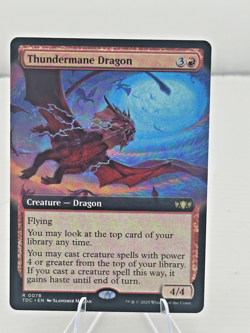 Thundermane Dragon (Extended Art) Commander: Tarkir: Dragonstorm Regular - Image 1