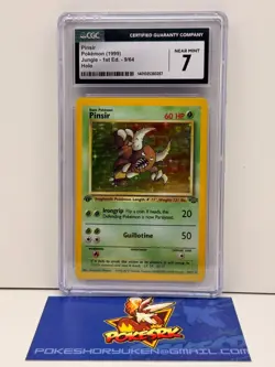 Pokemon 1999 CGC 7 Jungle 1st Edition Pinsir Holo 9/64 - Image 1