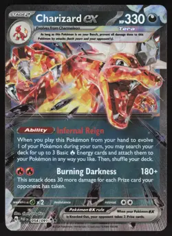Charizard EX 054/091 Paldean Fates Holo Pokemon Card - Image 1