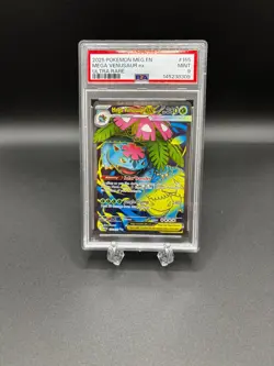 Pokemon Mega Venusaur ex 155/132 Me01: Mega Evolution Holo PSA Mint 9 - Image 1
