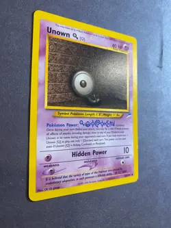Unown [Q] 59/105 Neo Destiny Regular Pokemon TCG Card RARE - Image 2