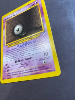 Unown [Q] 59/105 Neo Destiny Regular Pokemon TCG Card RARE - Image 4