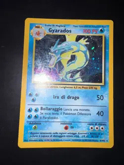 Pokemon Gyarados 6/102 Set Base Rara Holo Unlimited Wizards ITA Carte Vintage - Image 1