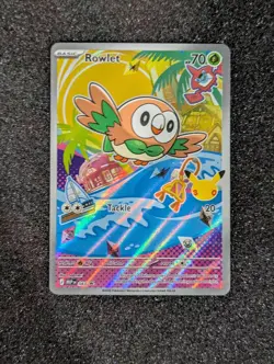 Pokemon Card 2026 ROWLET First Partner Illustration Collection Rare Promo 043 - Image 1