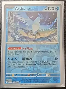 Articuno 144/165 Reverse Holo Pokemon 151 TCG English Near Mint - Image 1
