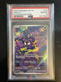 Pokemon Gastly 177/162 Illustration Rare Holo Temporal Forces PSA 10 Gem Mint - Image 1