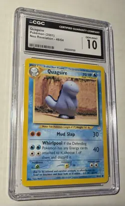 2001 Pokemon Neo Revelation - Quagsire CGC 10 Gem Mint 48/64 - Image 4