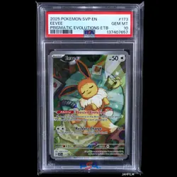 PSA 10 POKEMON 2025 SVP EN EEVEE PRISMATIC EVOLUTIONS ETB PROMO #173 - Image 1